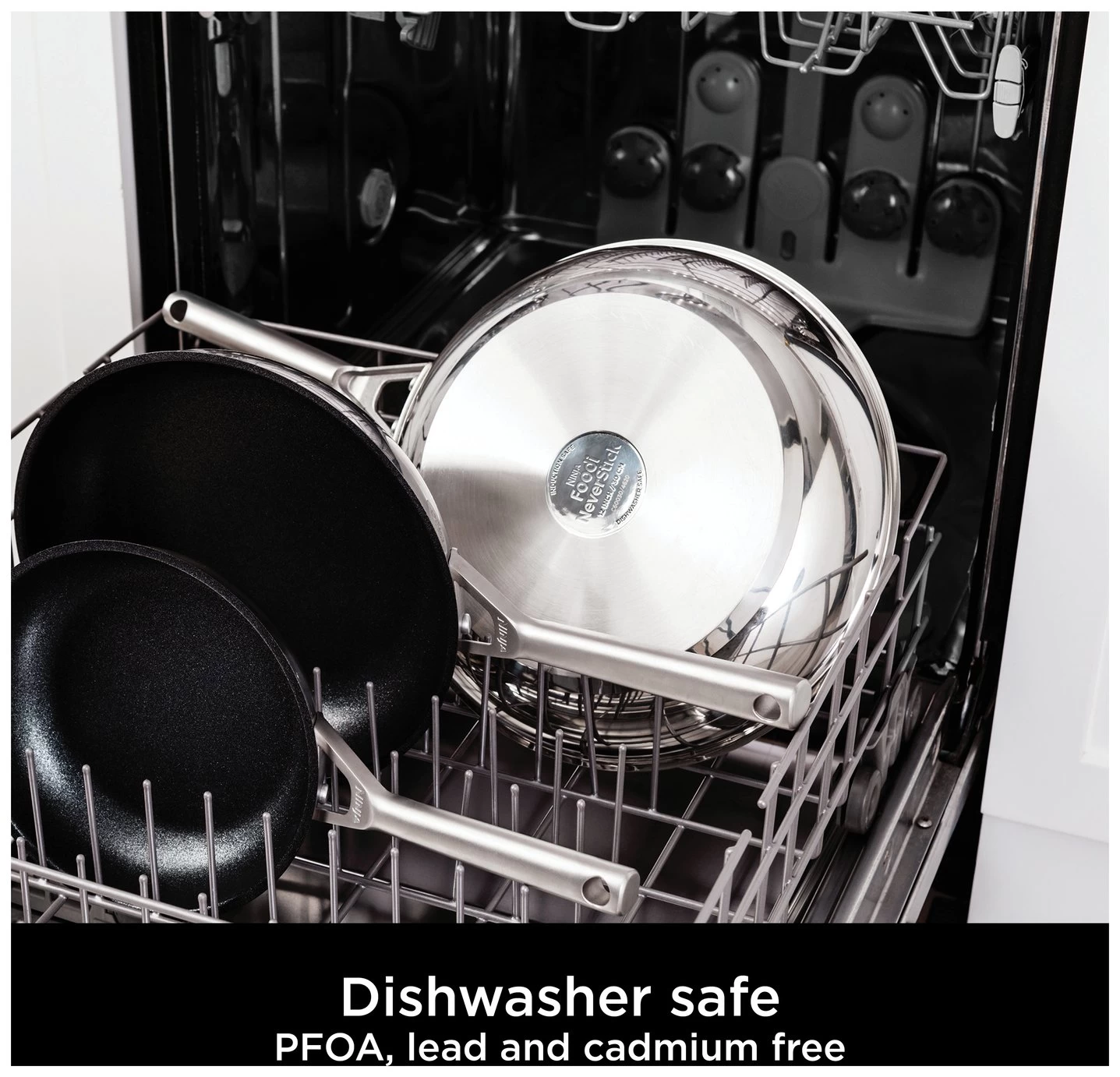 Ninja Zerostick Stainless Steel 5 Piece Non Stick Pan Set - Image 6