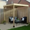Forest Garden Modular Pergola With Side Panel