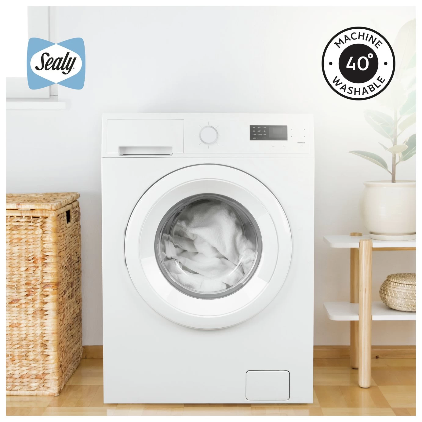 Sealy Anti Allergy Hollowfibre Mattress Topper - Double - Image 8