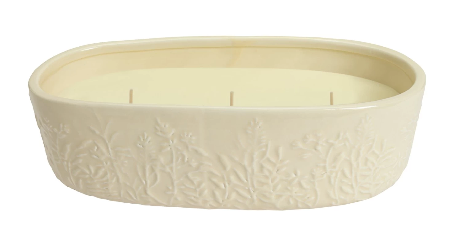 Habitat Large Scallop Multiwick Thin Candle - Flower Market