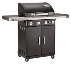 LANDMANN Rexon CooK 4 Burner Gas BBQ - Black