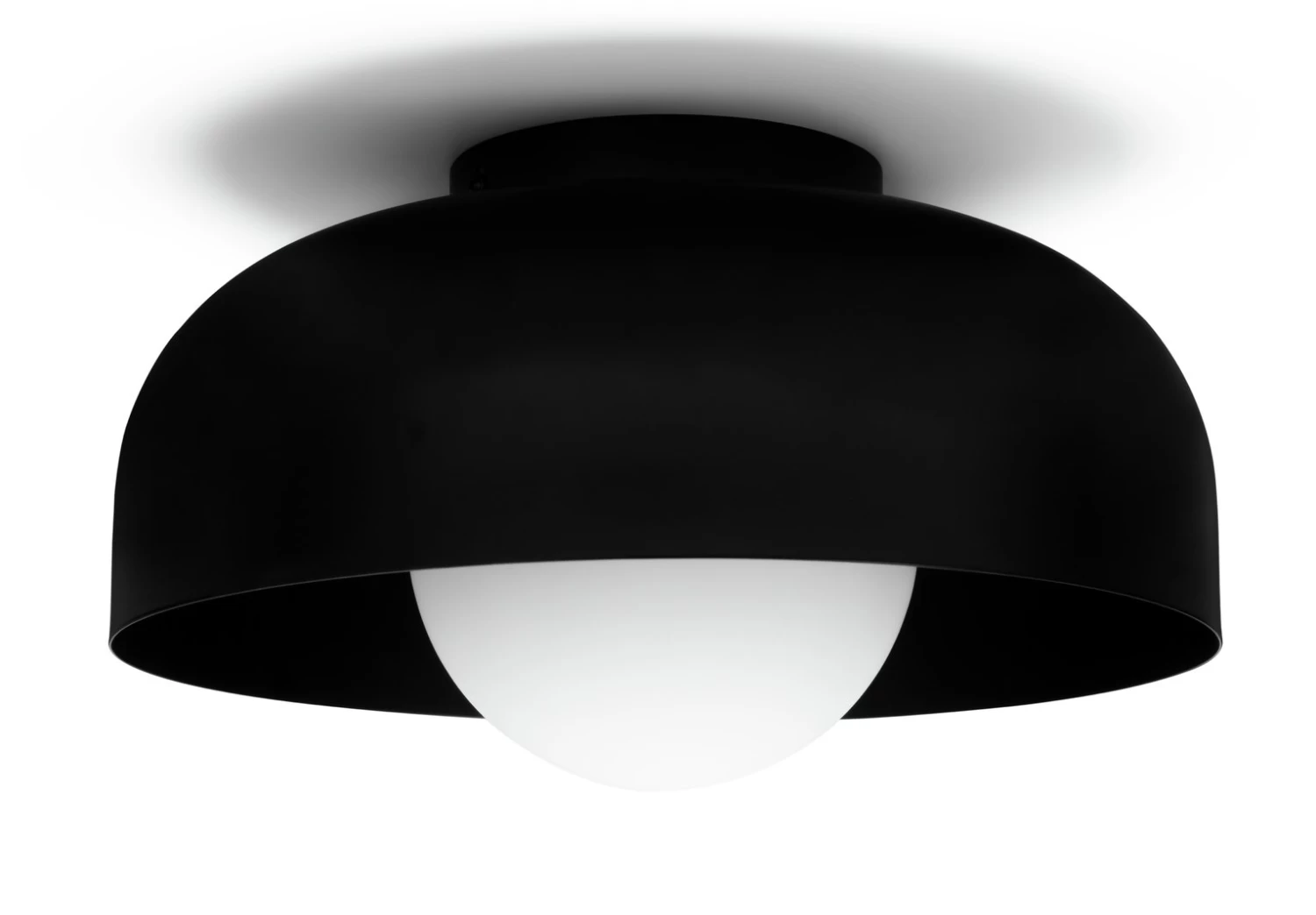 Habitat Modern Globe Metal Bathroom Ceiling Light - Black - Image 2
