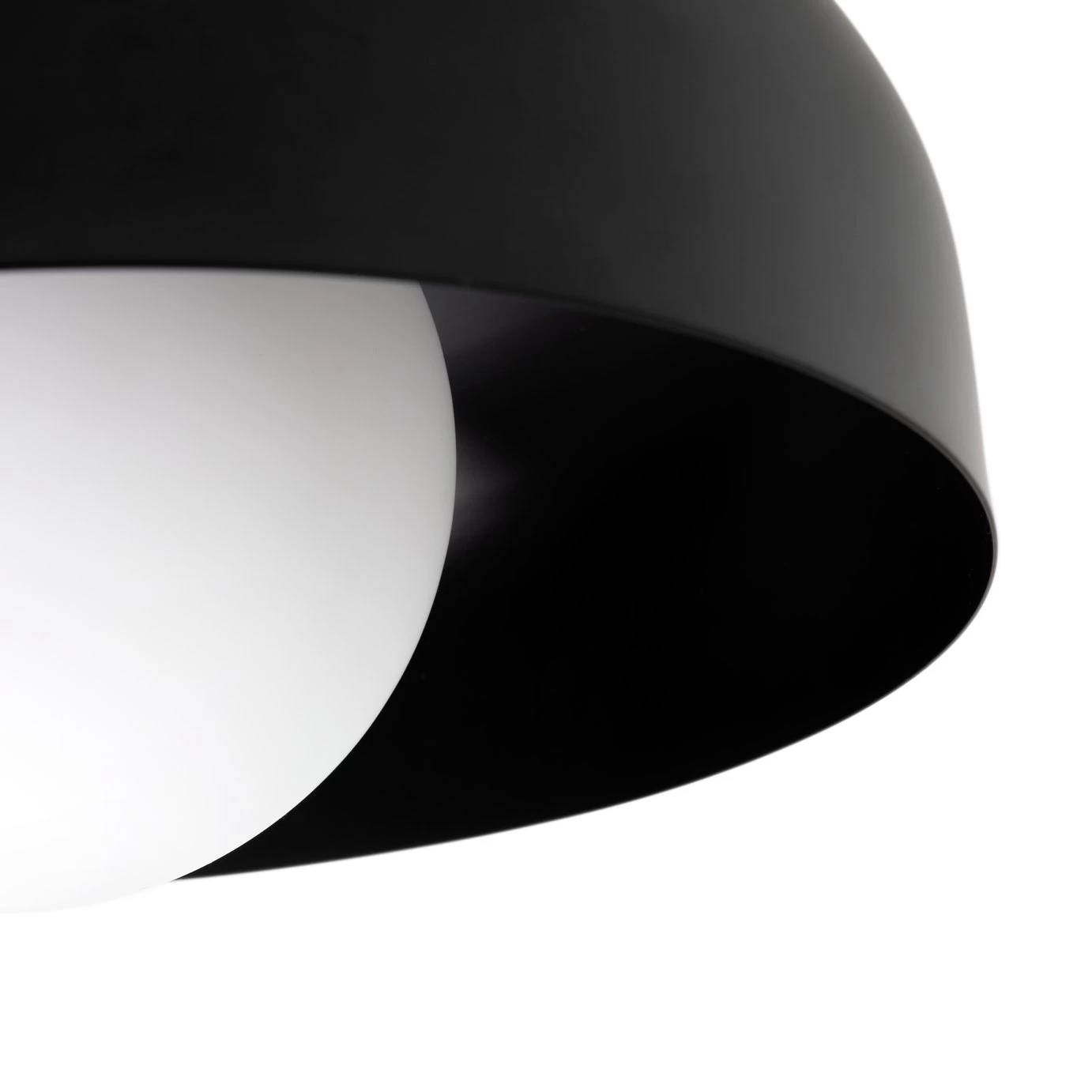 Habitat Modern Globe Metal Bathroom Ceiling Light - Black - Image 5