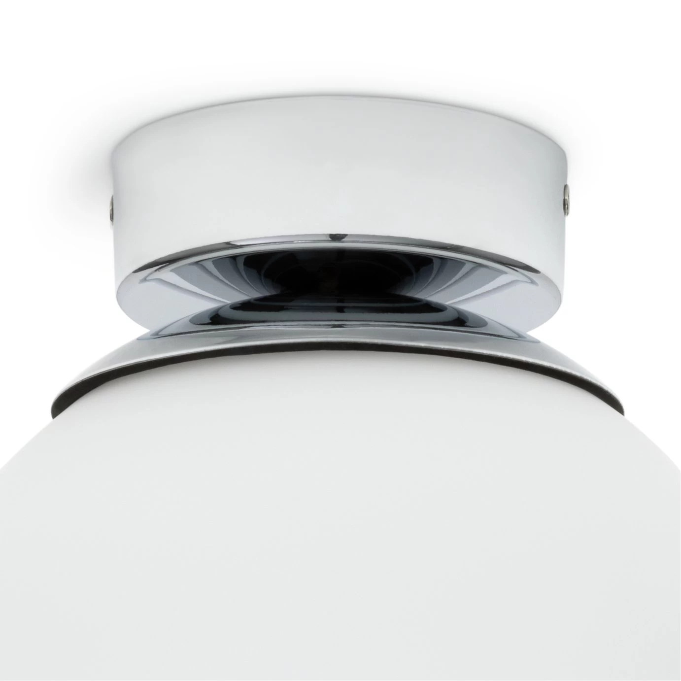 Habitat Opal Glass Bathroom Flush Ceiling Light - White - Image 5