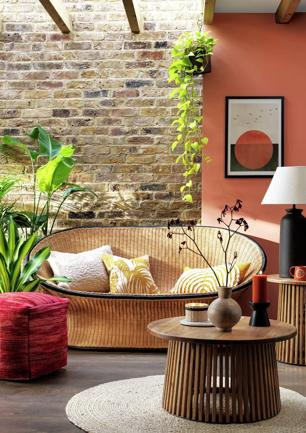 Habitat Geo Tufted Cushion - Yellow & White - 60x30cm - Image 6