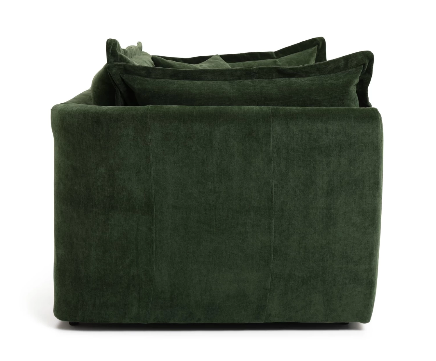 Habitat Jacques Velvet Cuddle Chair - Moss Green - Image 7
