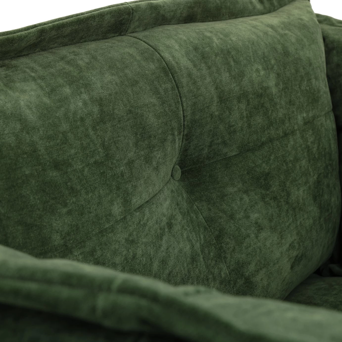 Habitat Jacques Velvet Cuddle Chair - Moss Green - Image 9