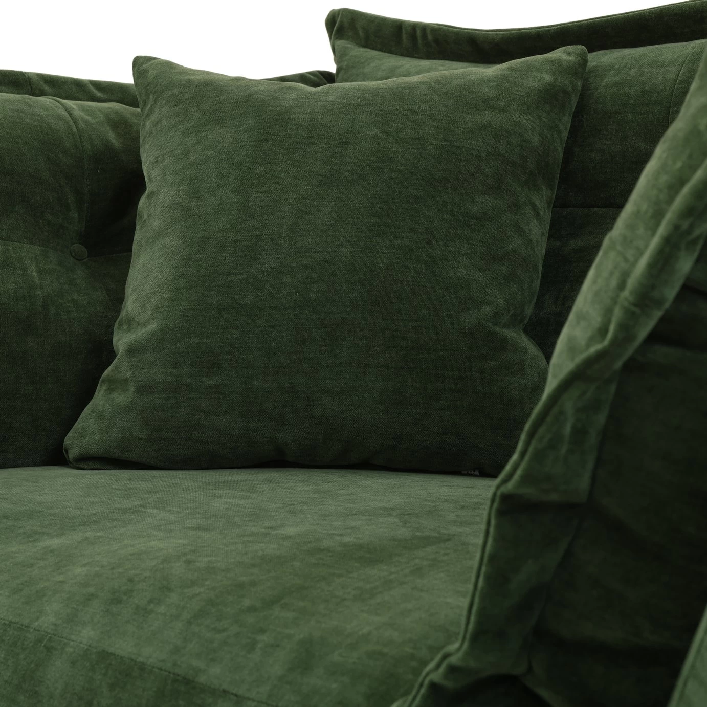 Habitat Jacques Velvet Cuddle Chair - Moss Green - Image 11