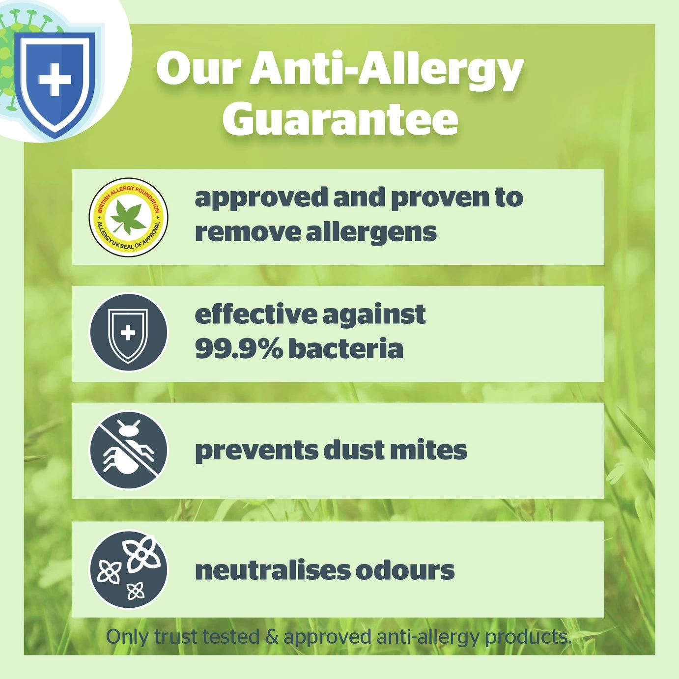 Silentnight Anti-Allergy Medium/ Soft Pillow - 2 Pack - Image 4