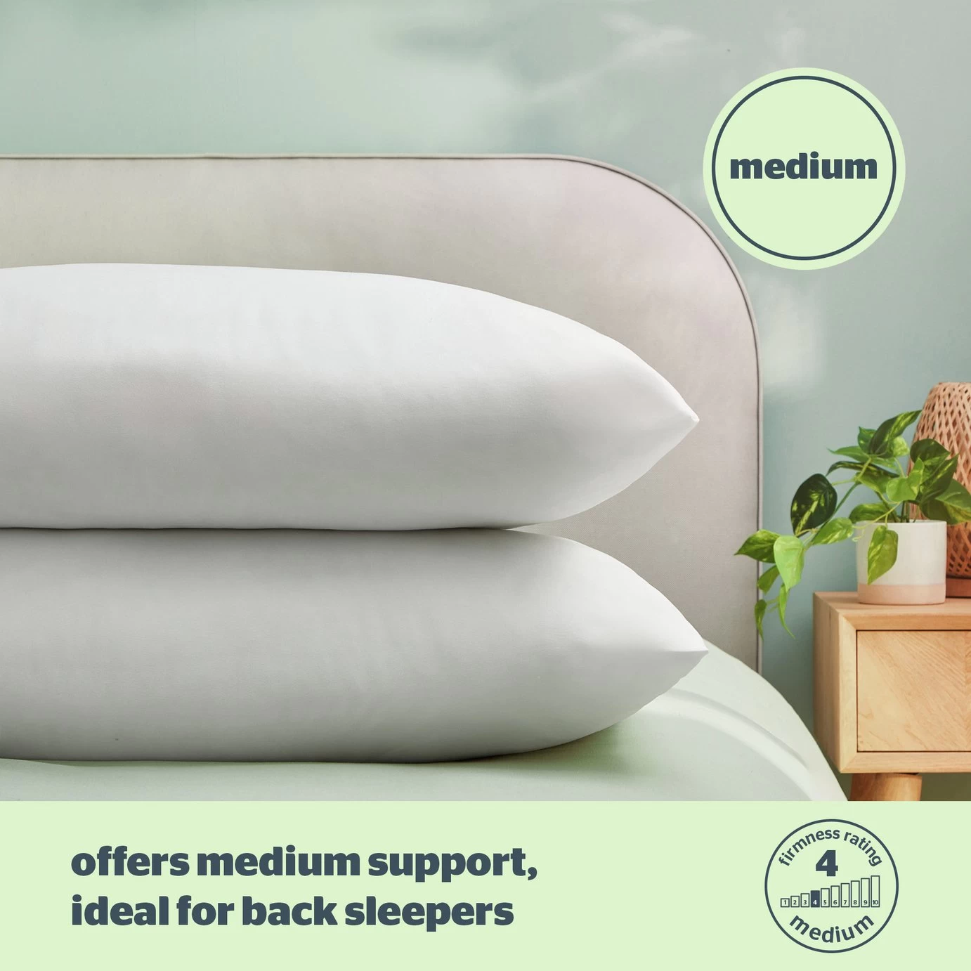 Silentnight Anti-Allergy Medium/ Soft Pillow - 2 Pack - Image 5