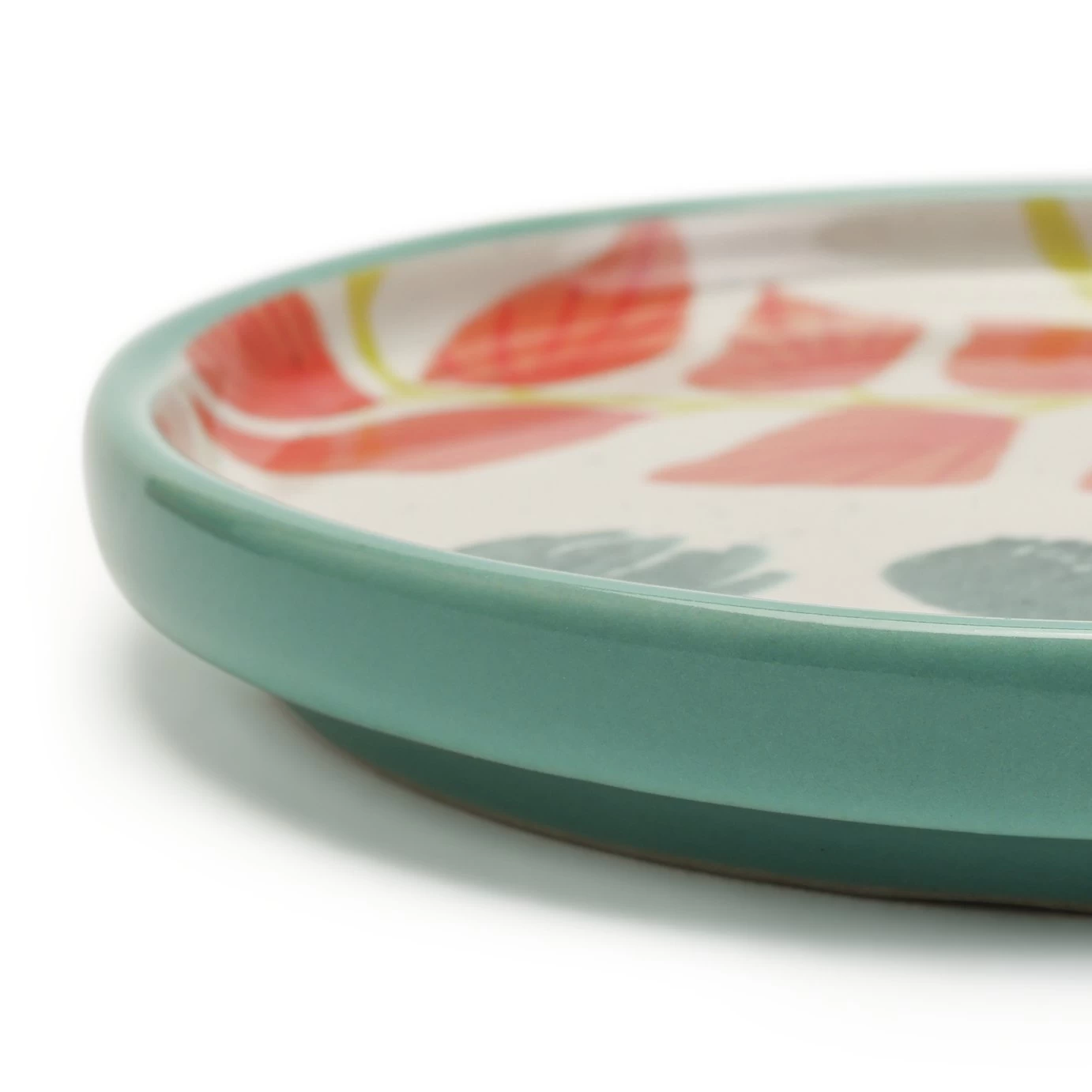 Habitat X Kew Set Of 4 Ceramic Botanical Coasters - Image 2