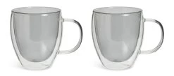 Habitat Double Walled Set Of 2 Coffee Cup - Grey