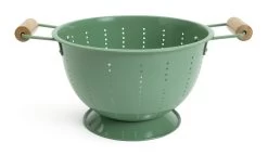 Habitat Enamel And Wood Colander