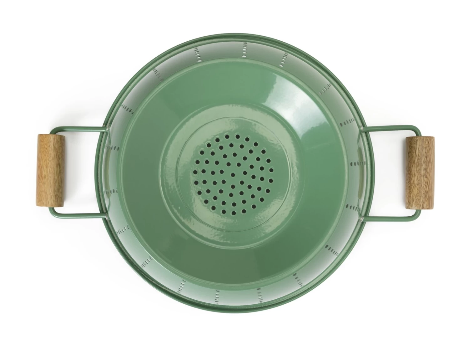 Habitat Enamel And Wood Colander - Image 5