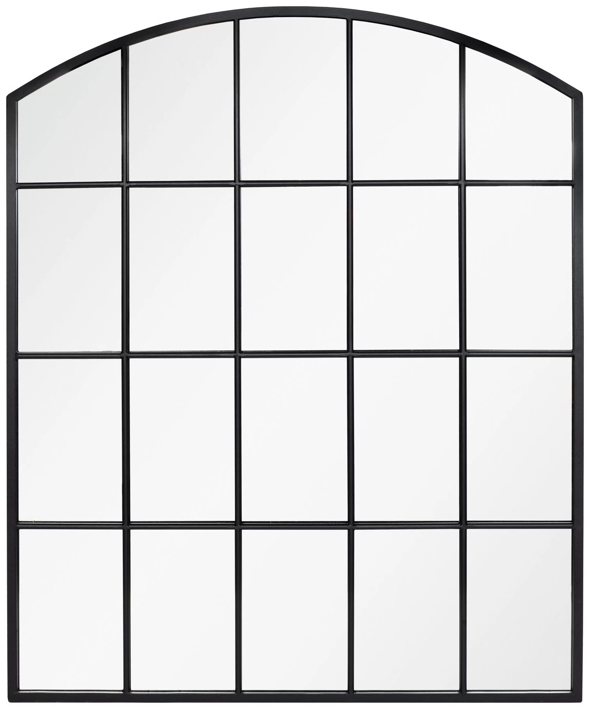 Aston & Wold Industrial Arch Shaped Garden Mirror - Black