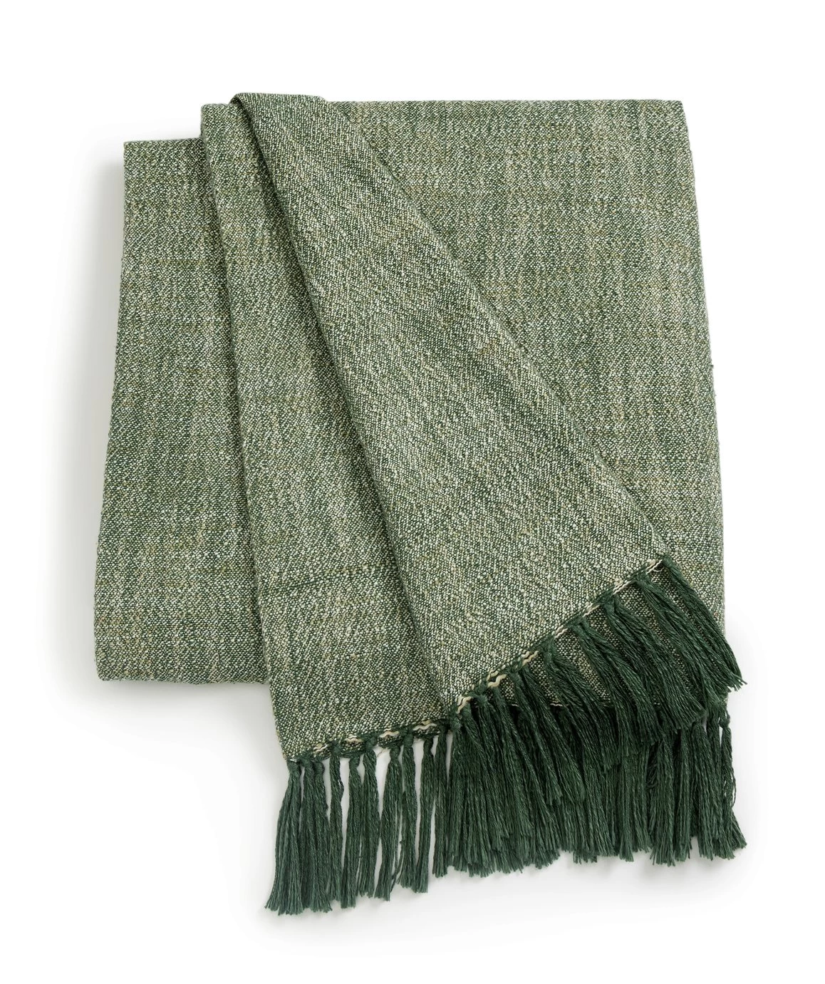 Habitat Recycled Throw - Green - 125x150cm