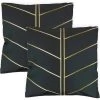 Streetwize Gold Palm Printed Outdoor Cushion - Pack Of 4