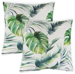 Streetwize Botanical Leaf Printed Outdoor Cushion-Pack Of 4