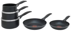 Tefal Everyday 5 Piece Non Stick Aluminium Pan Set