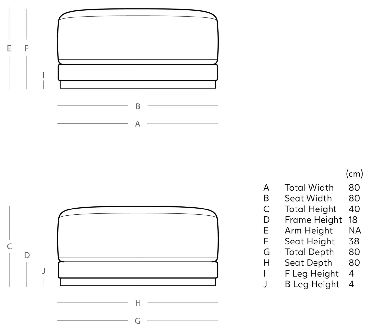 Swoon Denver Velvet Ottoman Footstool - Taupe - Image 4