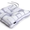 Habitat Brushstroke Pack Of 2 Seat Cushion - Grey