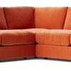 Swoon Althaea Velvet 5 Seater Corner Sofa - Burnt Orange