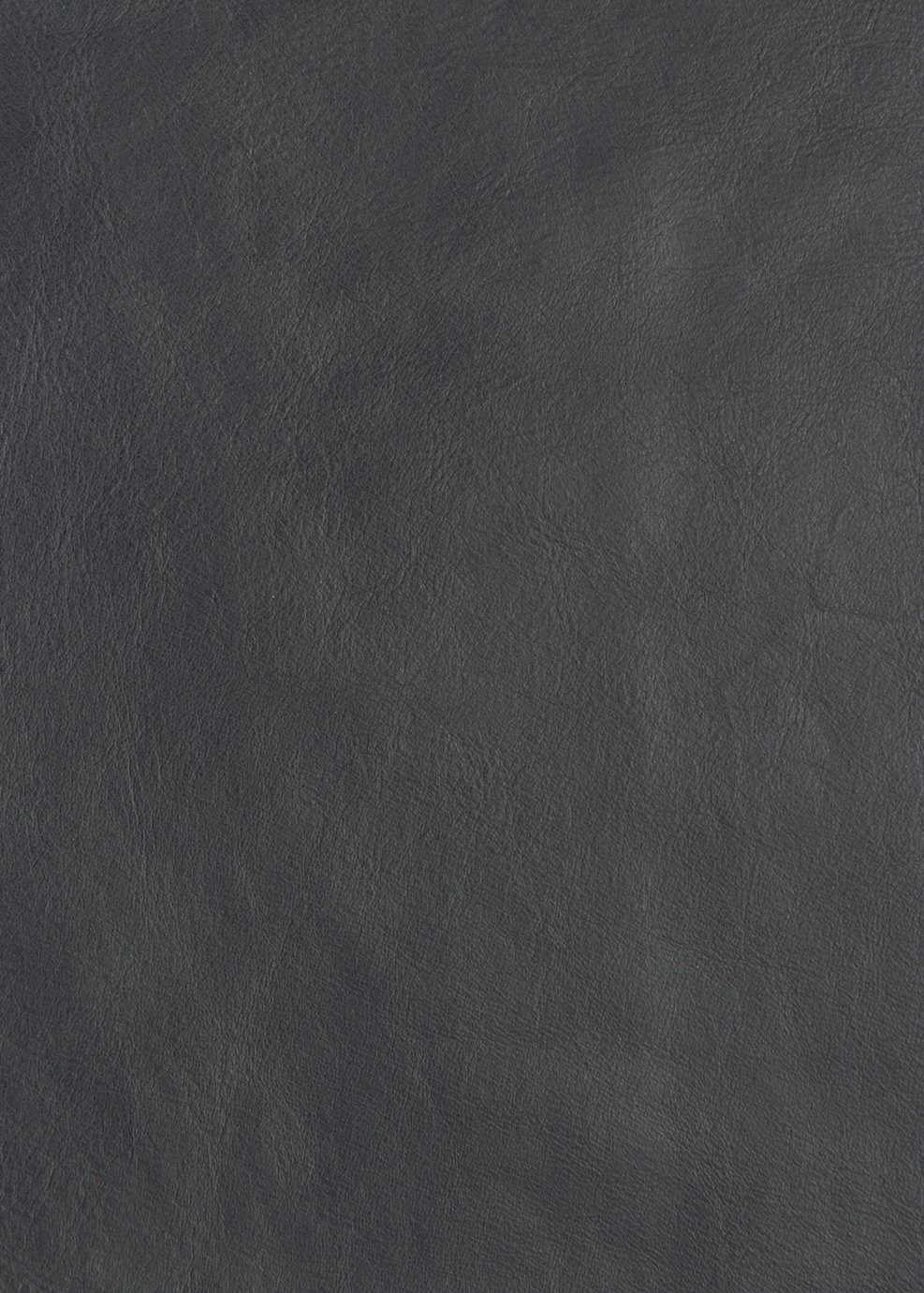 Habitat Moore Leather Ottoman Footstool - Dark Grey - Image 2