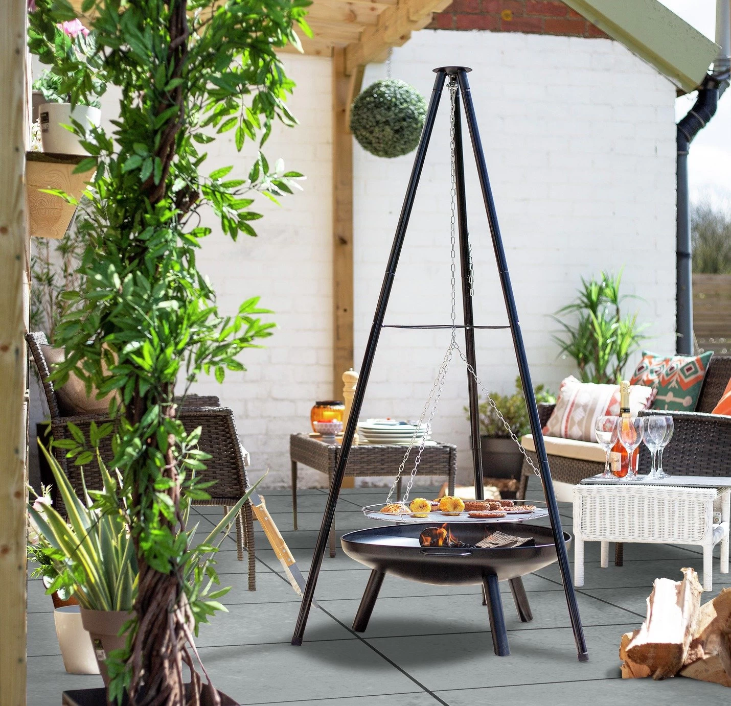 La Hacienda Fire Pit Tripod - Image 3