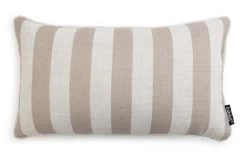 Habitat Striped Cushion - Coffee Cream - 30x50cm