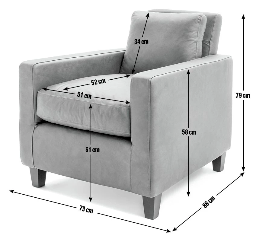 Habitat Chester Leather Armchair - Tan - Image 4