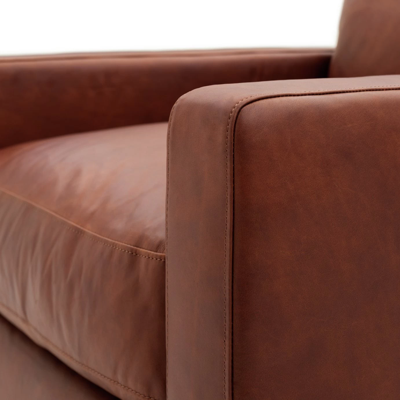 Habitat Chester Leather Armchair - Tan - Image 9