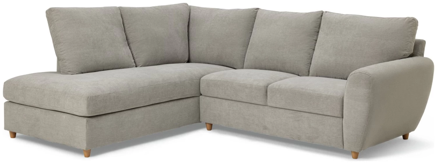 Habitat Ashford Fabric Left Corner Chaise Sofa - Grey