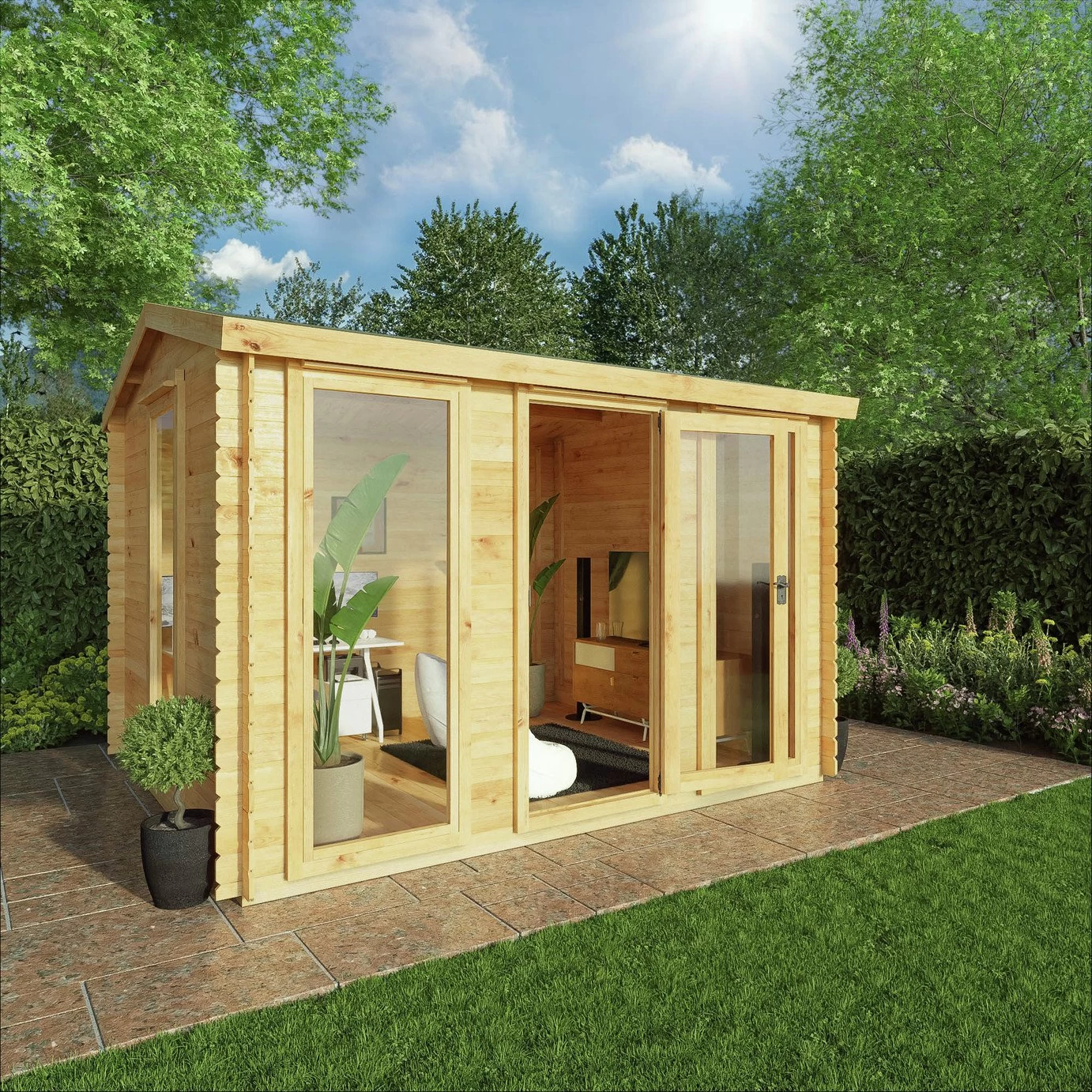 Mercia Kielder Log Cabin - 3.5x3 - Image 2