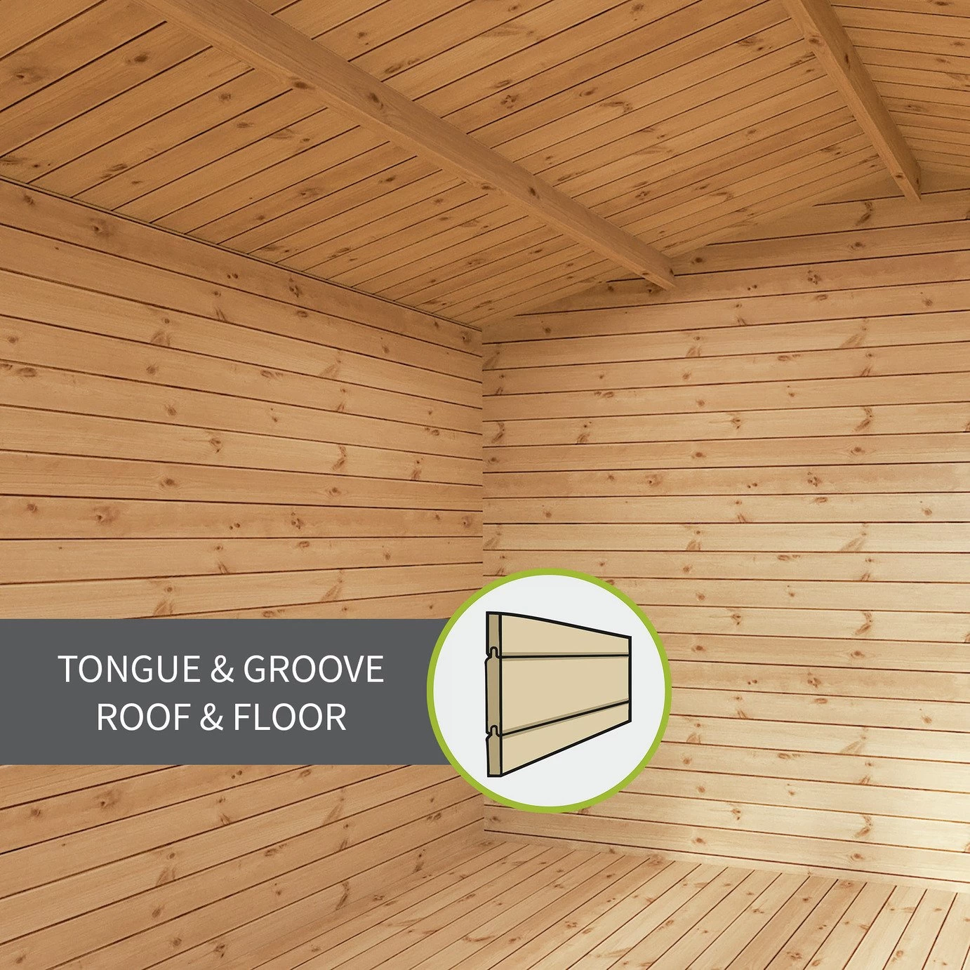 Mercia Kielder Log Cabin - 3.5x3 - Image 8