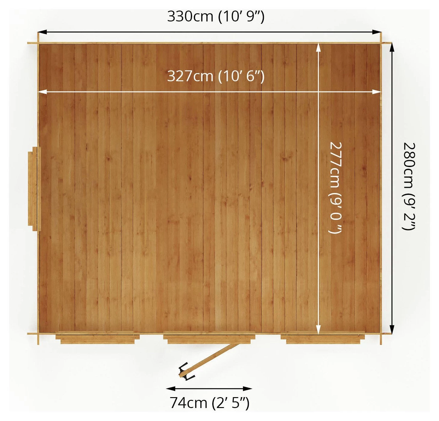 Mercia Kielder Log Cabin - 3.5x3 - Image 10