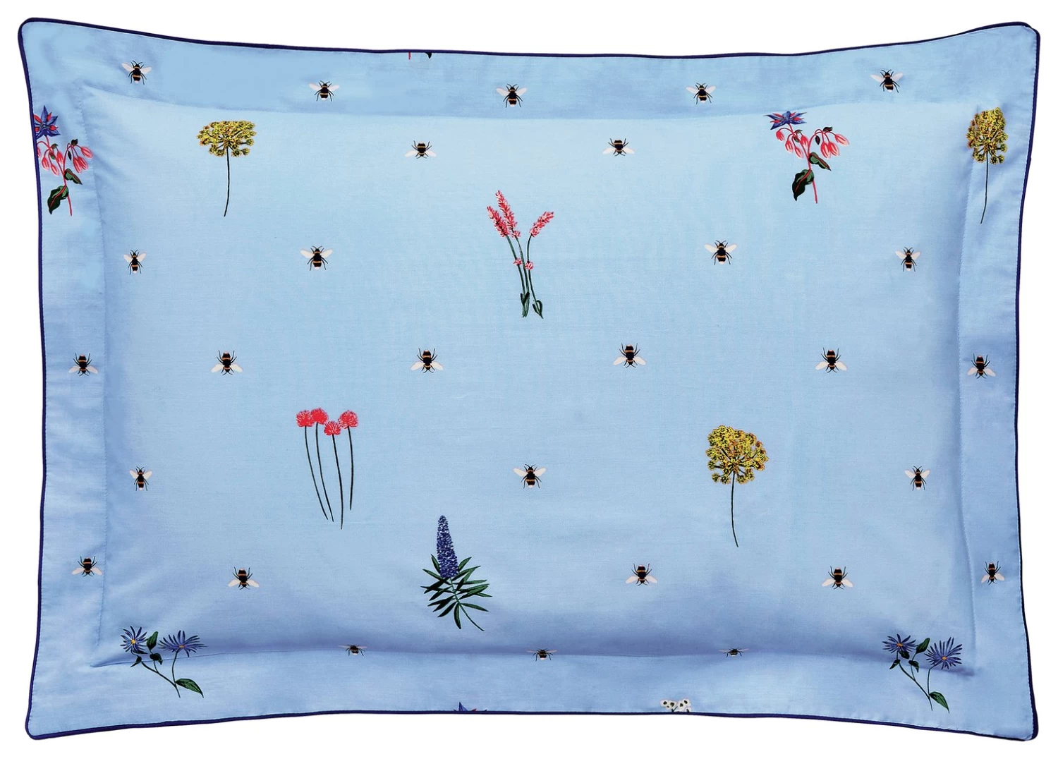 Joules Cotton Percale Pollinators Blue Bedding Set - Single - Image 3