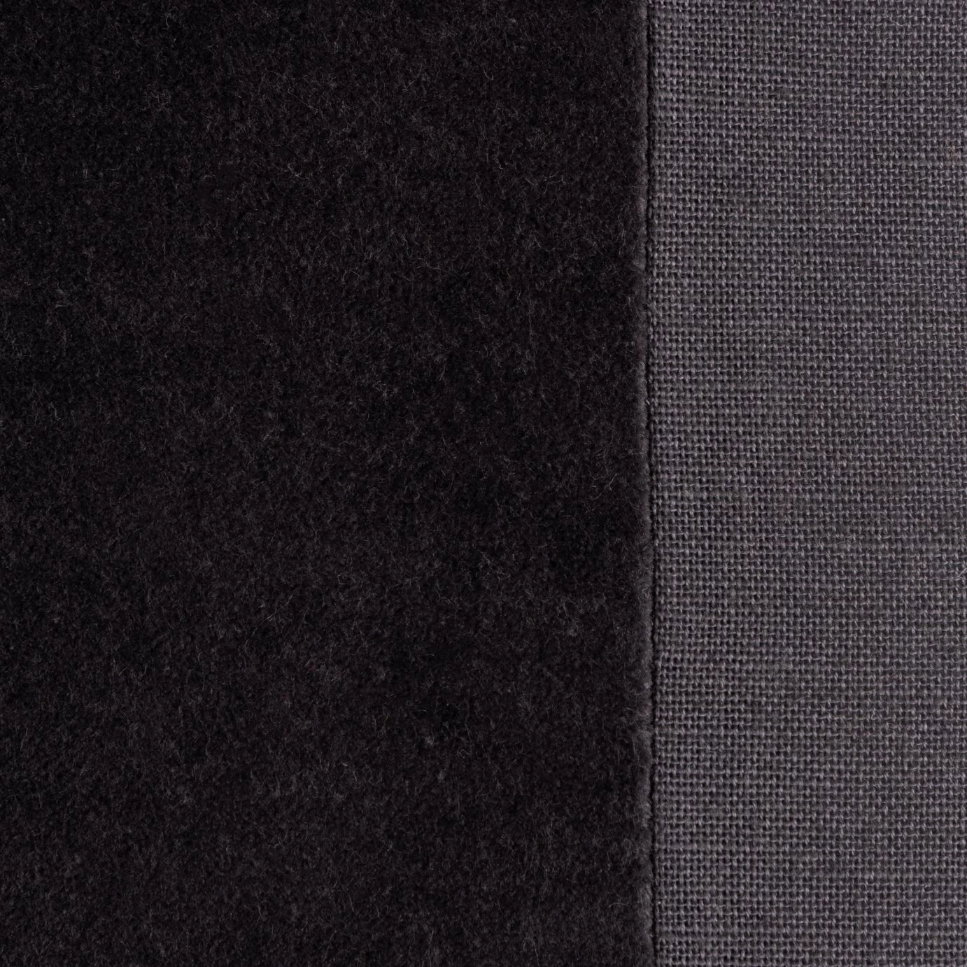 Habitat Velvet Panel Cushion - Grey & Black - 50x50cm - Image 3