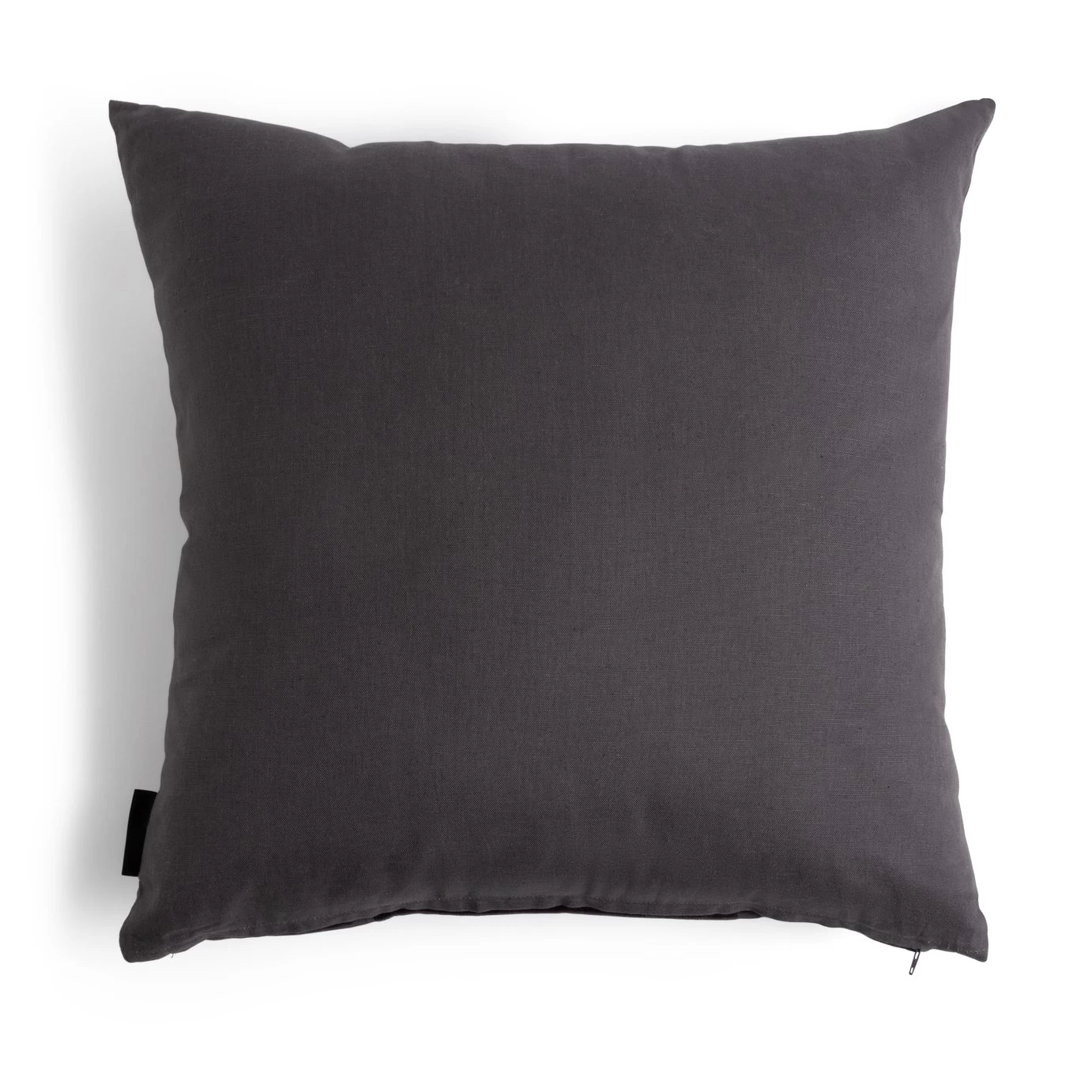 Habitat Velvet Panel Cushion - Grey & Black - 50x50cm - Image 4