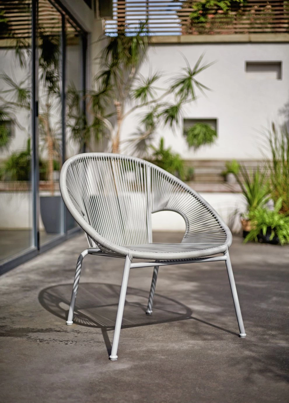 Habitat Nordic 4 Seater Rattan Garden Bistro Set - Grey - Image 6