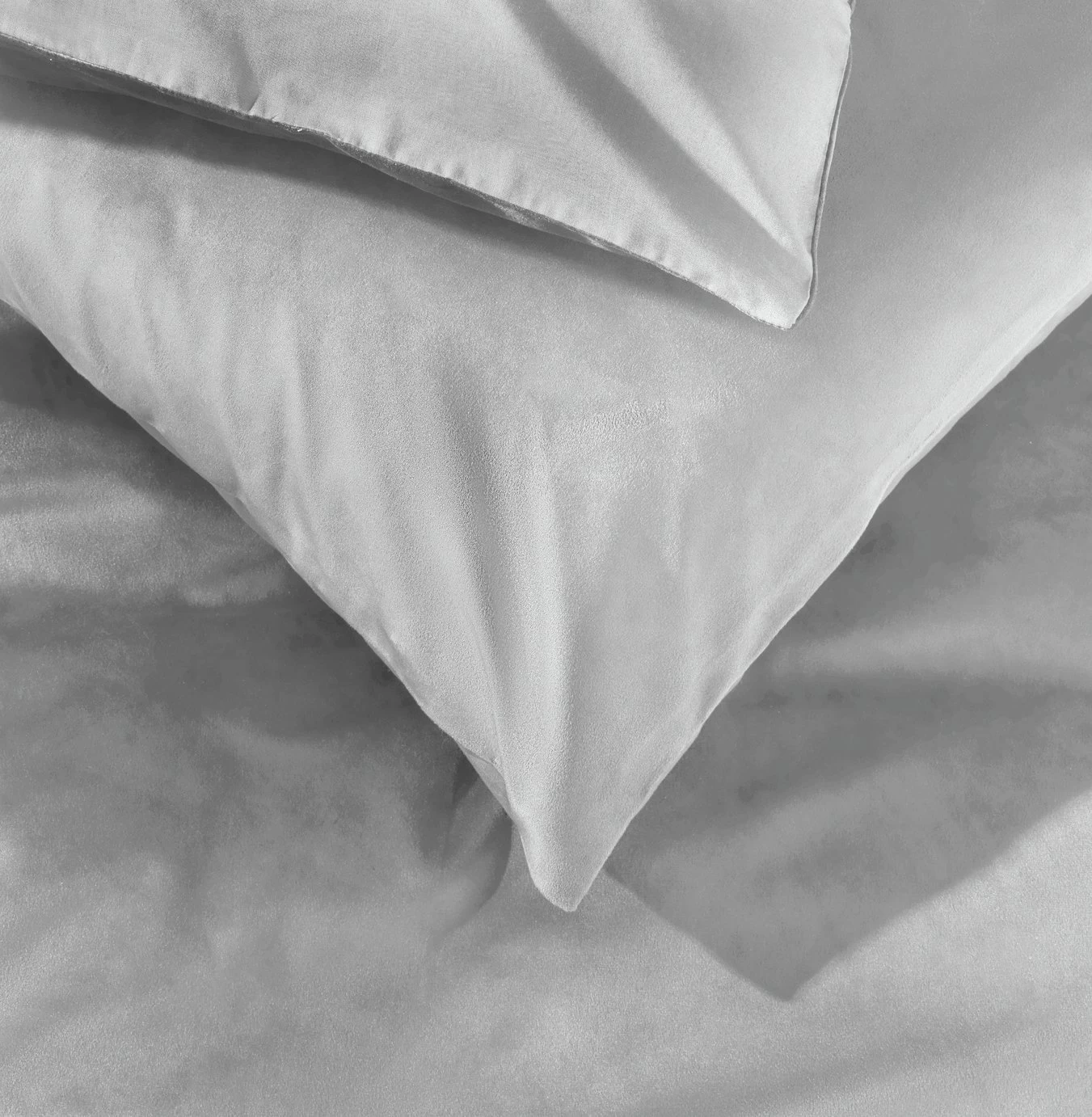 Habitat Plain Velvet Silver Bedding Set - Double - Image 4