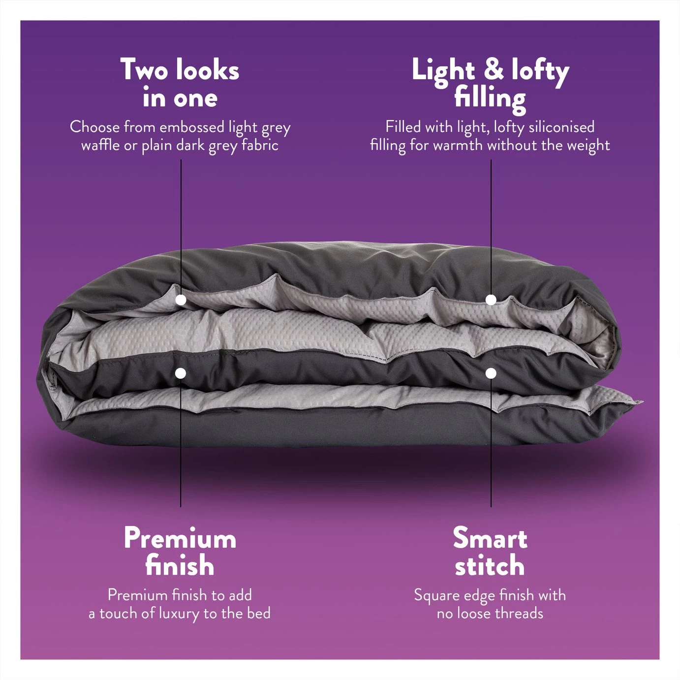 Slumberdown Coverless Comfort 10.5 Tog Duvet - Single - Image 3