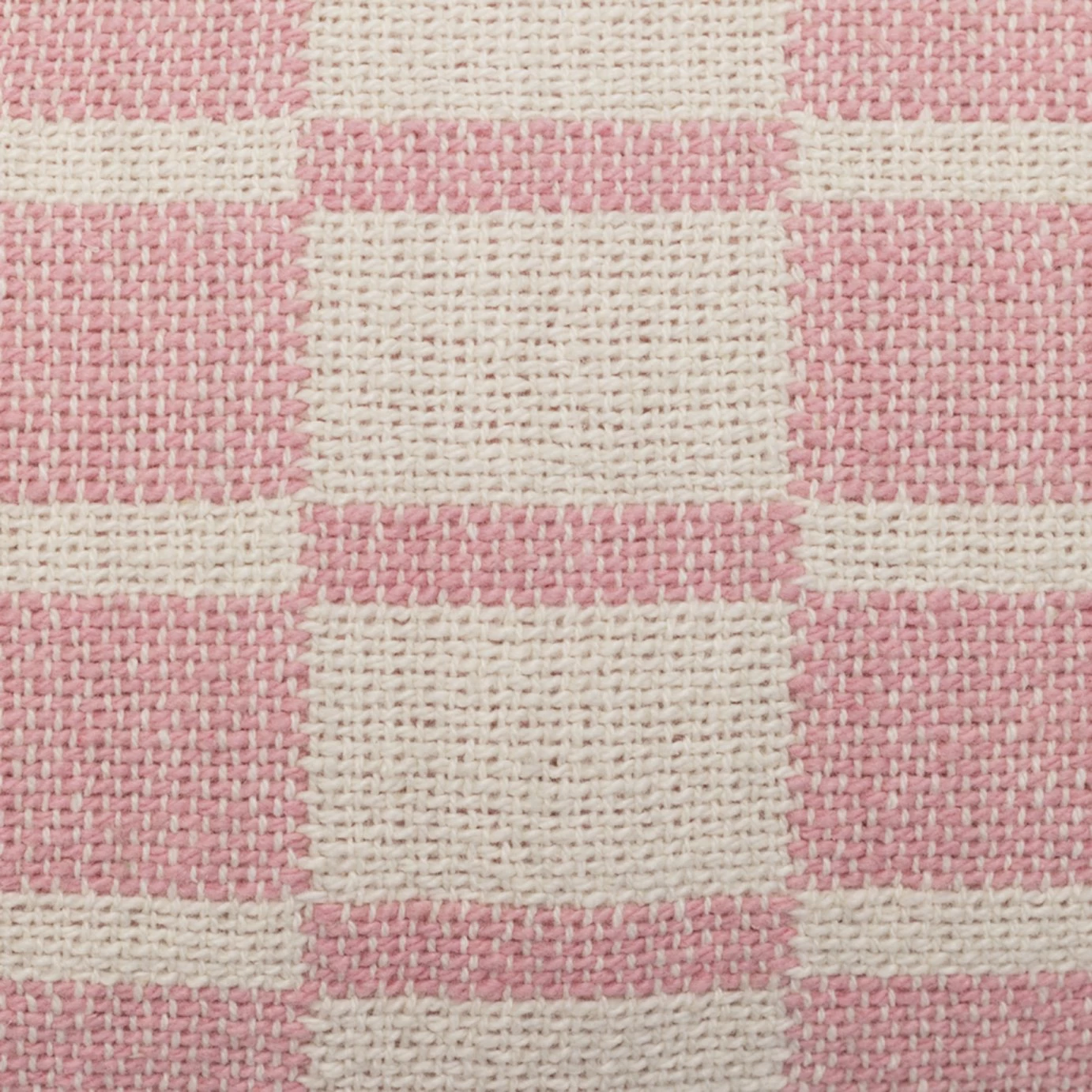 Habitat Checker Board Cushion - White & Pink - 43x43cm - Image 3