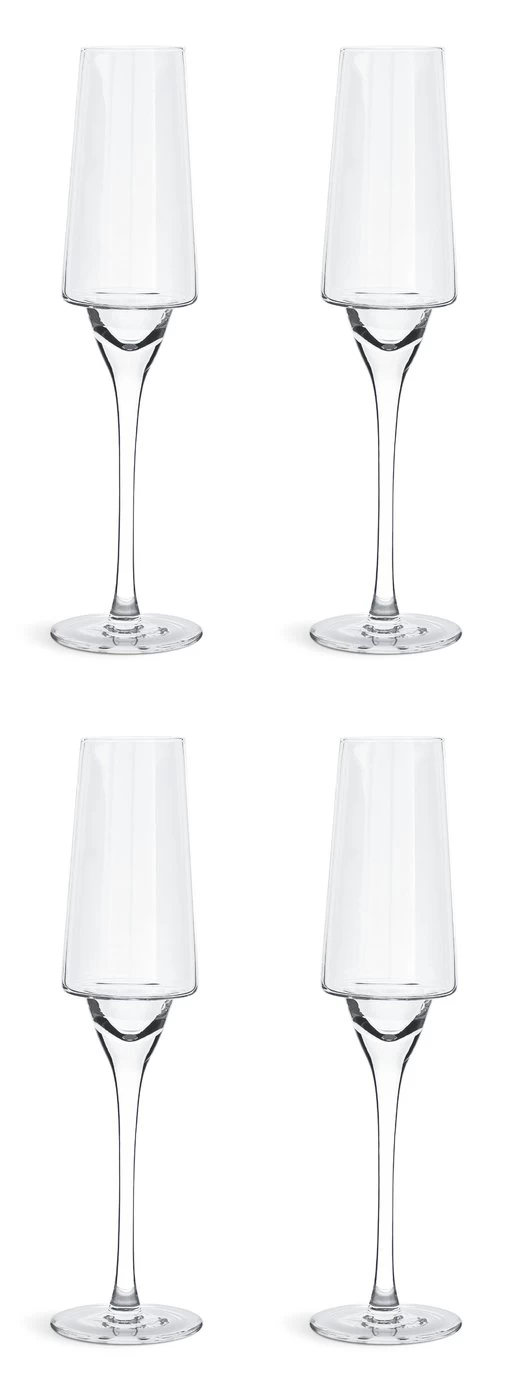 Habitat Sahara Set Of 4 Prosecco Glasses