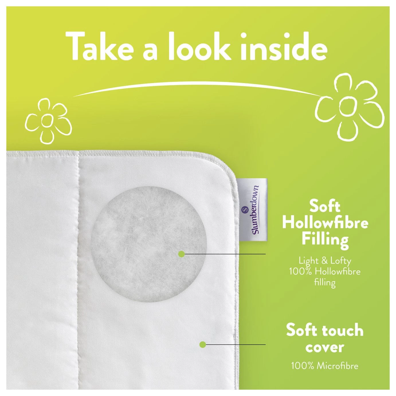 Slumberdown Spring Non Allergic 7.5 Tog Duvet - Single - Image 3