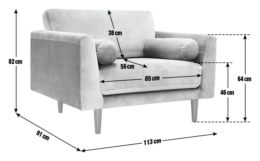 Habitat Jacob Fabric Cuddle Chair - Emerald Green - Image 4