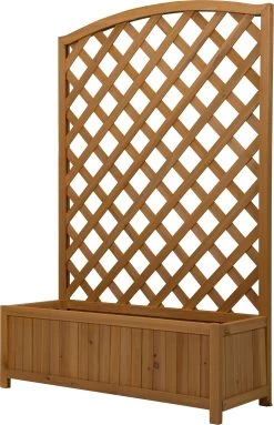 Lattice Wooden Garden Planter - Large