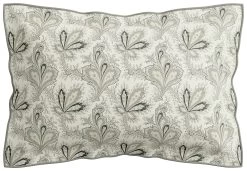 V&A Cotton 200 TC Aarya Indian Paisley Pillowcase - White