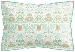 V&A Cotton 200 TC Voysey Anselm Pillowcase - Aqua