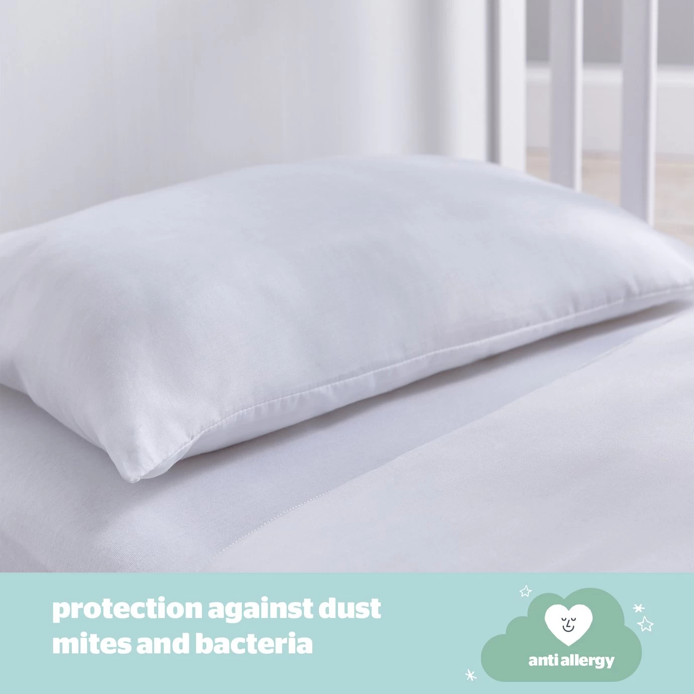 Silentnight Safe Nights Anti Allergy Duvet & Pillow -Cot Bed - Image 2