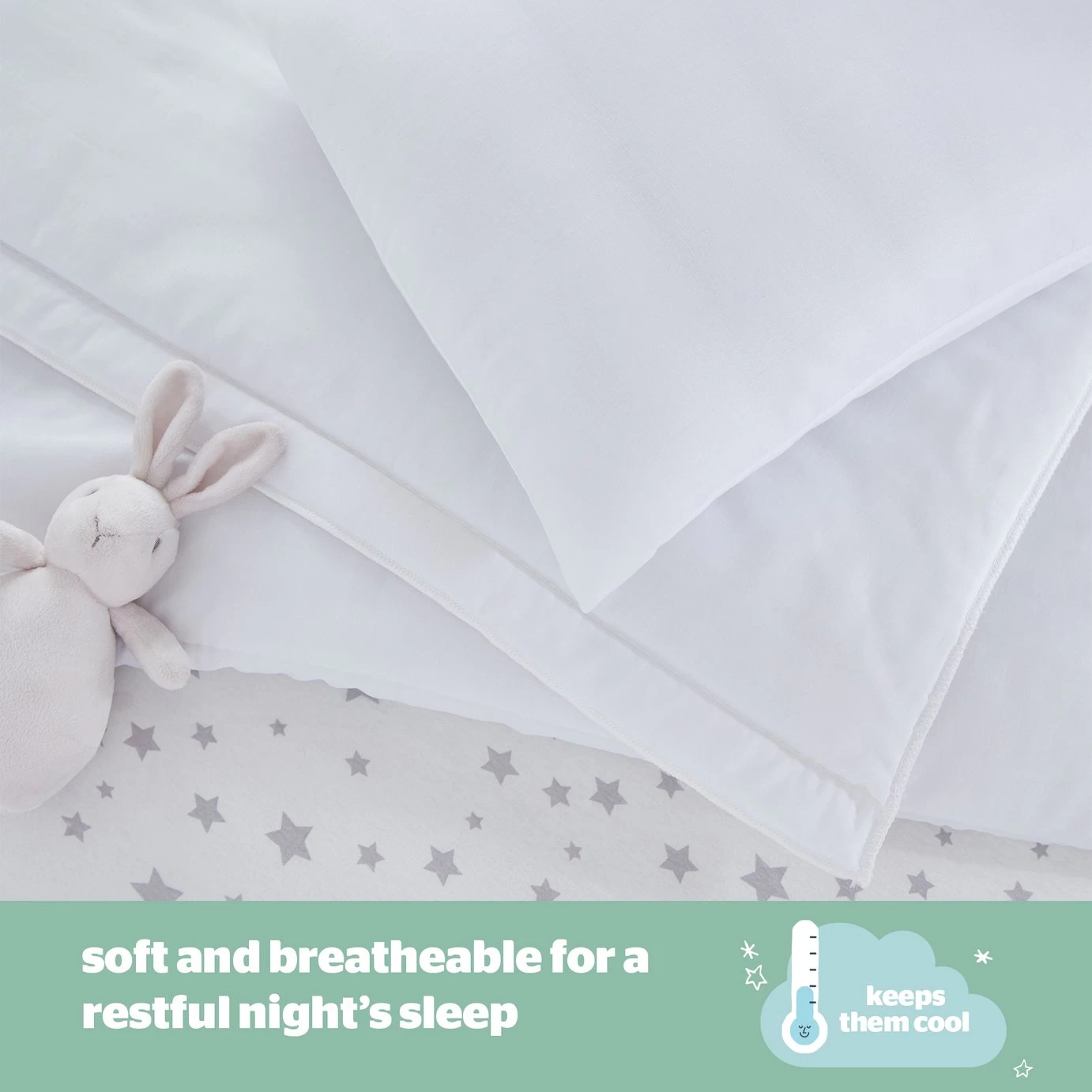 Silentnight Safe Nights Anti Allergy Duvet & Pillow -Cot Bed - Image 4